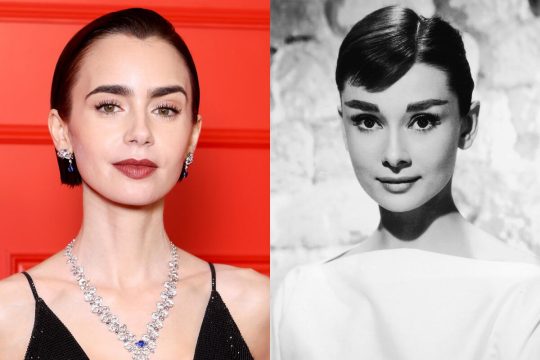 Lily Collins Breakfast at Tiffany’s